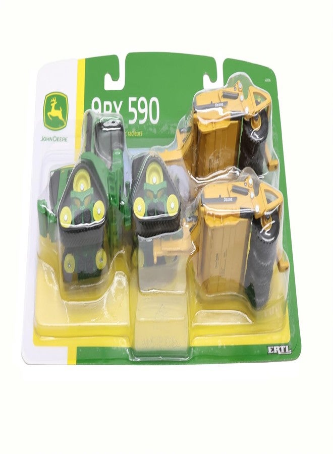 جون دير لعبة جرار جون دير 9RX 590 بمقياس 1/64 مع مكشطة 1812DC - LP84498 - Image 4